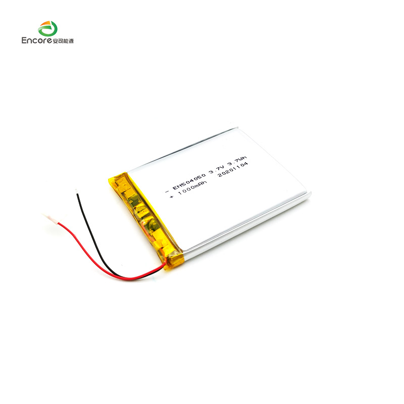 3.7v 1000mah Li-polymeerbatterij