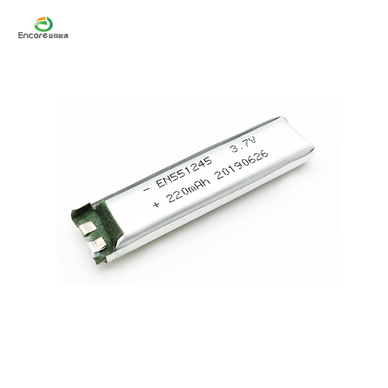 3.7v 220mah Li-polymeerbatterij