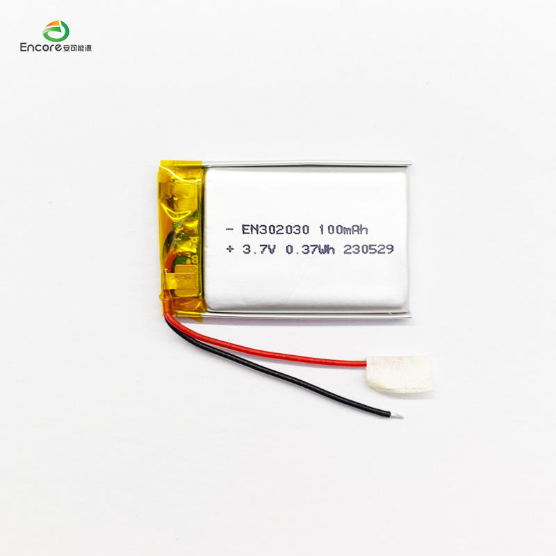 3,7 V oplaadbare batterij van 100 mAh