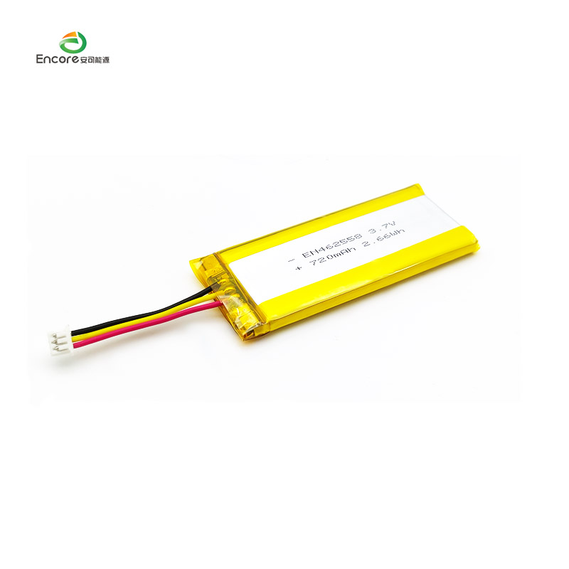 720mAh Li-ion oplaadbare lipo-lithiumpolymeerbatterij